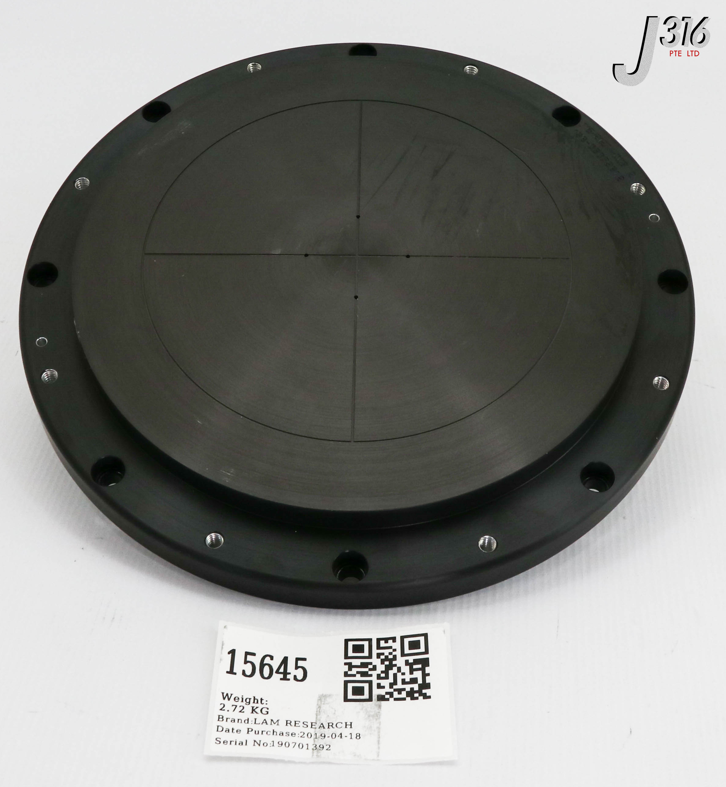 とと 15645 LAM RESEARCH ELETRODE 8 INCH LDR CAP 715-21274-008 | eBay